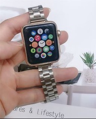 包郵 Apple watch 錶帶 💕chain strap 金屬不銹鋼鏈帶 (4色可以選擇) 💕apple watch series 1/2/3/4/5/6/SE