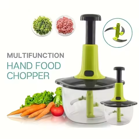 Multifunctional Food Chopper Household Quick Manual Press Chopper Vegetable Chopper Meat Grinder Kit