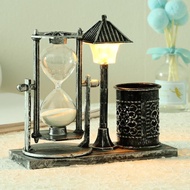 [9.9,000 Person Collection] K0733 Creative Antique Glitter Street Light Pen Holder Student Gift Whit