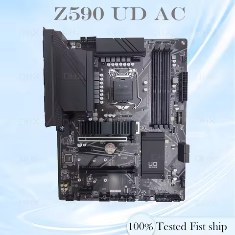 For GIGABYTE Z590 UD AC Motherboard 11th Generation 128GB LGA1200 Mainboard 100% Test Work be Fast s