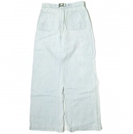 POLO RALPH LAUREN Margery 寬腿牛仔褲，25 碼，靛藍色，配雙面針織腰帶，棉麻混紡牛仔褲，貨號 211838078001。二手。 [POLO RALPH LAUREN]