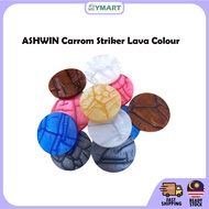 ASHWIN Lava Glow Acrylic Carrom Striker Set | Set Striker Karom Akrilik Lava Glow