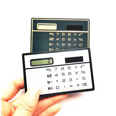 with Touch Screen Credit Card Design Mini Size Portable Slim Computer Solar 8 Digit Calculator Slim