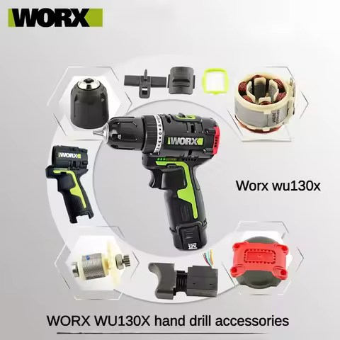 WORX WU130/WU130X brushless drill switch chuck controller motor charger accessories