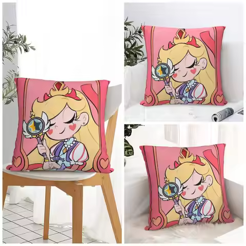 Pillow Cover Star Vs The Forces Of Evil Graphic Cushion Cover Retro Trendy Pillow Case For Sofa Home