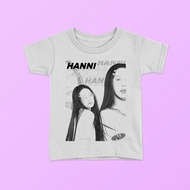 HANNI NEWJEANS DOT KPOP KOREAN GIRLBAND CHILDREN'S T-SHIRT | TSHIRT DISTRO BABY KIDS TEE WHITE BABY 