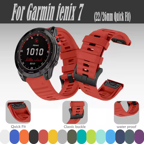 22/26mm Quick Fit Watch Strap for Garmin Fenix 7/Fenix 8 Pro 47/51MM Waterproof and Sweatproof Outdo