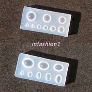 INF Oval Round Gem Nail Art Molds Using on Acrylic False Nails Gel Nails Attractive