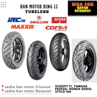TIRE RING 12 100/90-12 110/90 110/70 Ring 12 TUBELESS SCOOPY FI YAMAHA FREEGO