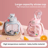 500ML Astronaut children's water cup thermos cup Children kettle Pot 316 Stainless Steel Student Straw Water Cup With lanyard儿童水杯