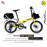 Folding Bike 20 Police Texas Bike To Work 2021 Police Texas B2W