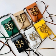 Tory Burch Miller Phone leather Metal Logo crossbody bag 手機袋手袋💕