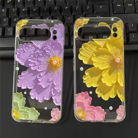 for Pixcel 10 Pro XL Case Cute Oil Painting Flower Phone Case for Google Pixel 10 9 Pro XL 8 7 6 6A 