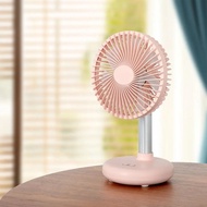 Mini Oscillating Fan USB Rechargeable Portable Battery-Operated Table Fan with 4 Speed Levels Desk F
