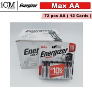 Energizer Max AA (2A) Alkaline Battery - 1 Box (72pcs)