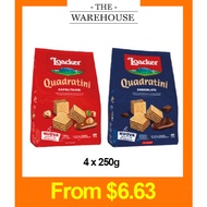 Loacker Quadratini Wafer, Napolitaner and Chocolate 4 x 250g - Local