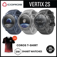 [Free Gift] Coros Vertix 2S GPS Adventure Smartwatch (Silicone &amp; Nylon Strap) - 2 Years Warranty - FREE Coros T-Shirt