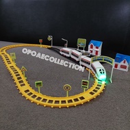 Indonesian MRT Train Toys+Sound+Lights+House