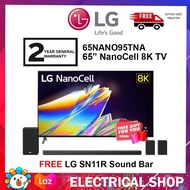 { FREE SHIPPING } LG TV 65NANO95TNA NANO95 65” NanoCell 8K TV (FREE LG SN11R  Sound Bar)
