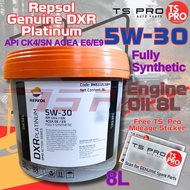 Repsol Genuine DXR Platinum 5W-30 API CK4/SN ACEA E6/E9 Fully Synthetic Engine Oil 8L Ranger T6 T7 R