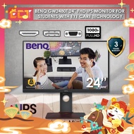 BenQ GW2480T 24" FHD IPS Monitor for Students with Eye Care Technology (HDMI, DP, VGA)