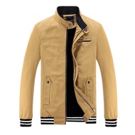 Áo khoác kaki nam bomber Khavi AK68 (Vàng)