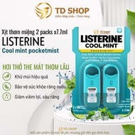 [US import] Listerine Cool Mint mouth spray duo 2 packs x 7.8ml - TD Shop