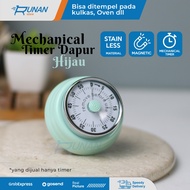 HIJAU Magnetic Kitchen Timer - Mechanical Cooking Timer - Magnetic Baking Timer - Mechanical Kitchen