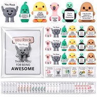 Mini Figures Positive Gift Ideas Office Coworker Gift You Rock Miniature Rubber Statues To Hide Enco