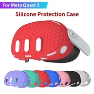 Silicone Protection Case for Meta Quest 3 VR Headset Anti-Scratches Shell Skin Protective Cover for Meta Quest 3 Accessories