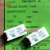 ♈ 5Pcs/Lot With Temperature Vertical Cement Resistance F5K120J14 F5K TAM 12ΩJ 145℃ For 5W 12RJ 5W12R