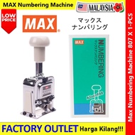 MAX Numbering Machine N-807 8-Digit #Max #NumberingMachine #807