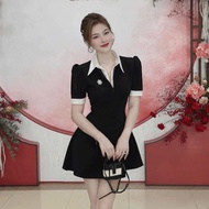 TBD SHIRT COLLAR DRESS WITH HIGH QUALITY STONE TAG 60-90KG