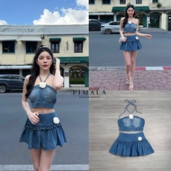 Pimala SETยีนส์ที่ถูกต้อง เสื้อยีนส์กับกุหลาบขาวโครตจะจึ้งสายผูก