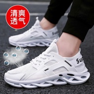 Sepatu Olahraga Supreme Putih Ringan Empuk Sol Tebal Anti Licin Impor - Lightweight Running Shoes Fu