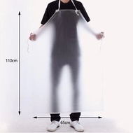Reusable PVC Transparent Mosa Apron Waterproof Anti Oil Restaurant Butcher Kitchen Cooking Nylon Apr
