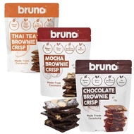 bruno crispy brownie set of 3 (tasty brownie, mocha brownie, chocolate brownie)bruno brownie crisp coconut GOS original (set of 3)
