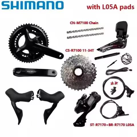 Shimano 105 Di2 R7170 R7100 2x12Speed Crank 170mm/172.5mm R7150 Rear Derailleur R7100 11-36T/11-34T 