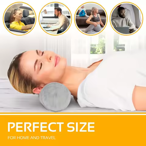 1pc Cervical Neck Roll Memory Foam Pillow, Bolster Pillow For Sleeping Bolster Pillow For Bed, Legs,