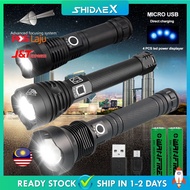 🔥POWERFUL LED TORCHLIGHT🔥Heavy Duty 5 in1 Box Sets Flashlight XHP50/XHP70 Lampu Suluh 6000.000 Lumen