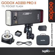 Godox AD200 Pro II AD300 Pro AD100 Pro TTL X2 Mini Outdoor Strobe (AD100PRO AD200PROII AD300PRO MALA
