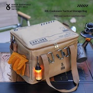 42L Insulated Outdoor Storage Bag Large Capacity Folding Waterproof Picnic Box for Camping Equipment