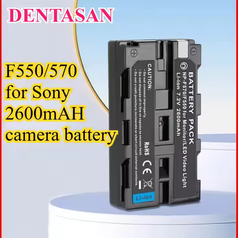 2600mAh NP-F550 NP-F570 Battery for Sony PXW-Z90 Z150 Z280 FX6 FX3 A7SIII Camcorder for Sony HVL-F60