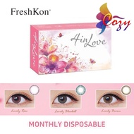 ( 2 PCS ) Freshkon 4 in Love Monthly Disposable Cosmetic Color Contact Lenses 1/3