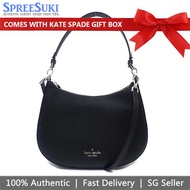 Kate Spade Handbag In Gift Box Crossbody Bag Shoulder Bag Staci Saffiano Leather Shoulder Bag Black # K6042