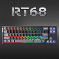 Yunzii RT68 คีย์บอร์ดแบบกลไกสวิตช์แม่เหล็กสำหรับเกม E-Sports ของ ทริกเกอร์ที่รวดเร็ว68คีย์สามารถเปลี