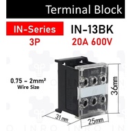 IN SERIES Terminal block Din rail - IN13BK/20BK/60BK/100BK