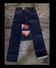 กางเกงยีนส์ผู้ชายขาว ริมแดง 501 ขากระบอก มีเอว 29ถึง42