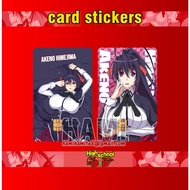HIGH SCHOOL DXD CARD STICKER - DXD KAD STICKER - HIGH SCHOOL DXD TNGO CARD STICKER - ANIMATIONSTICKE