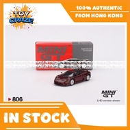 [Authentic] MINI GT 1/64 Die-cast Bugatti EB110 GT Dark Red Metallic